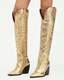 Roxanne Knee High Metallic Leather Boots  large image number 2