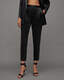 Aleida Mid-Rise Tapered Shiny Pants  large image number 2