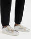 Sheer Leather Low Top Sneakers  large image number 2