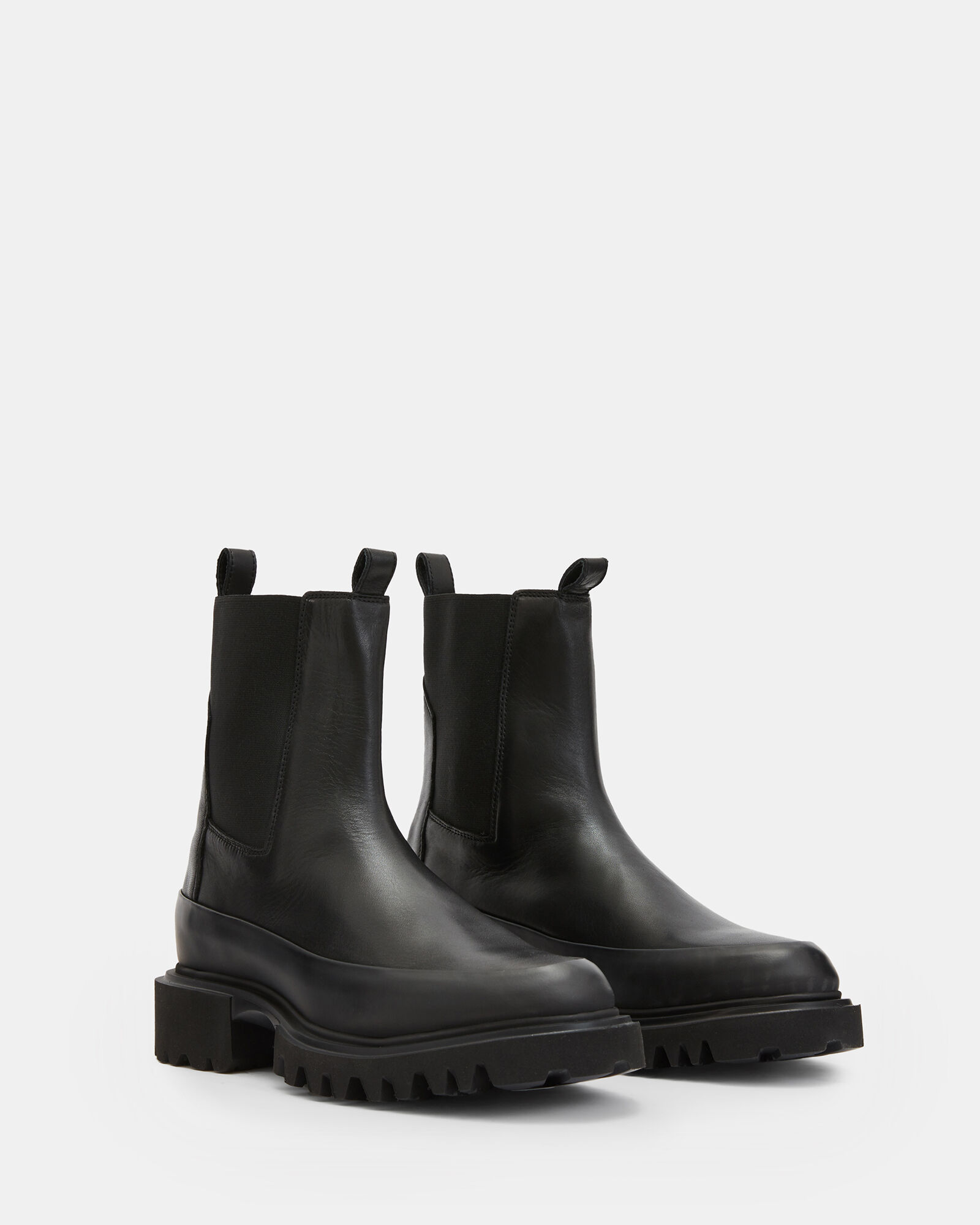 Harlee Leather Boots Black | ALLSAINTS US