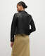 Dalby Gold Leather Biker Jacket  large image number 5