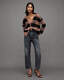 Renee Checked V-Neck Relaxed Cardigan  large image number 1