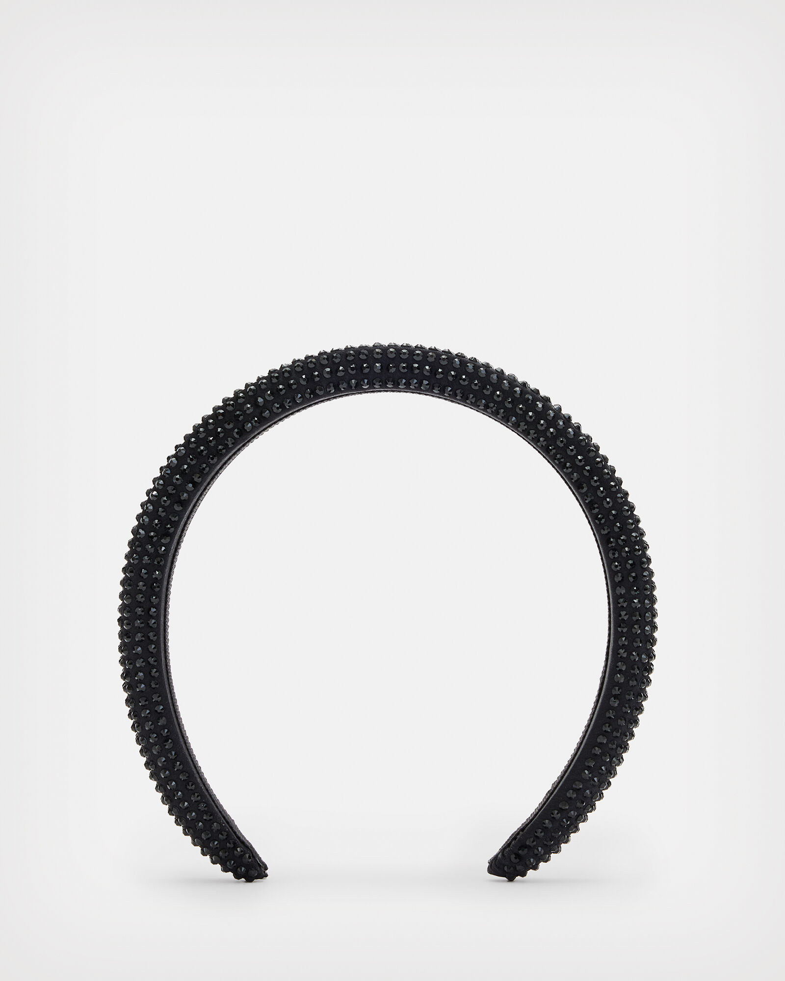 Holly Silk Pave Embellished Headband Black | ALLSAINTS US