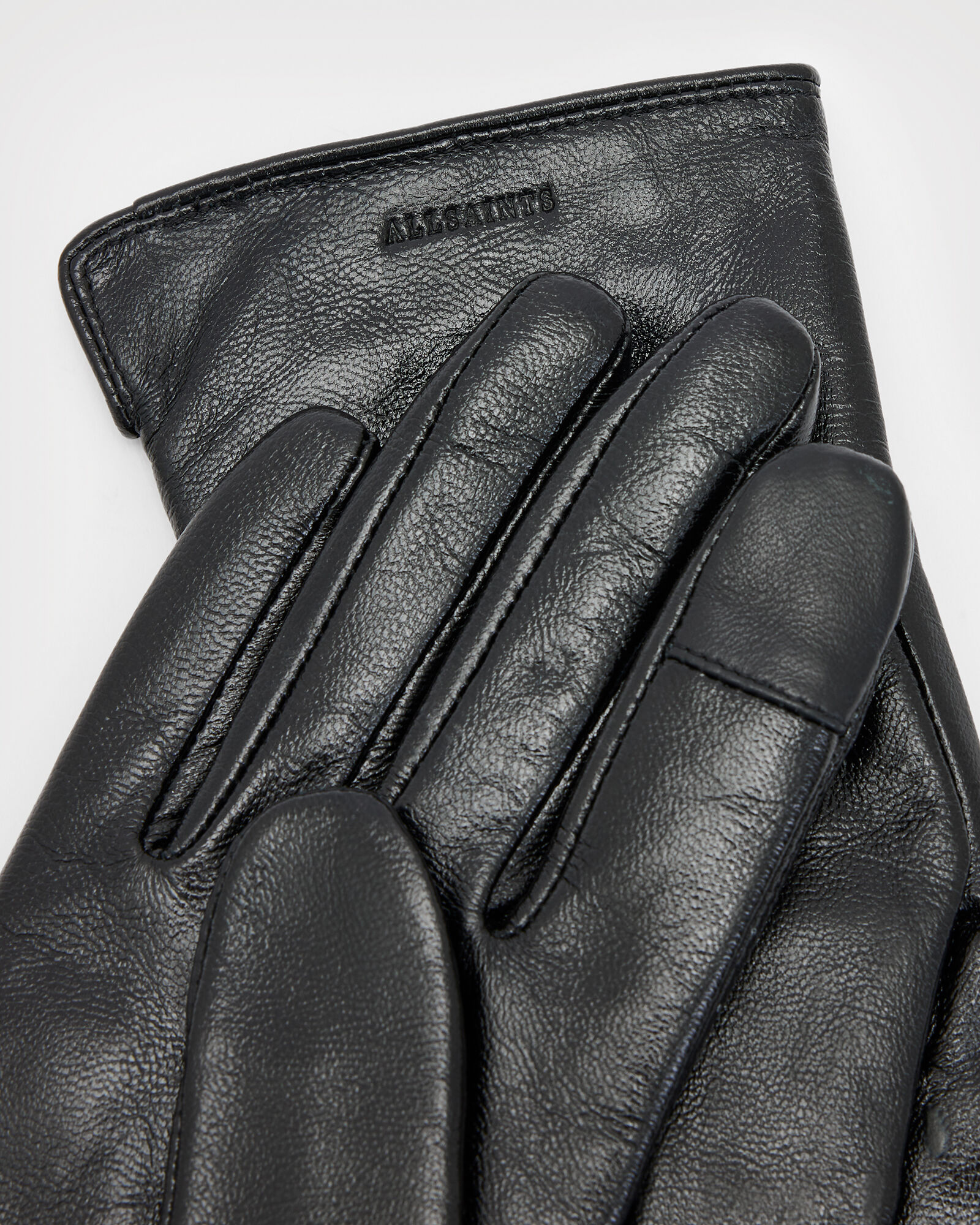 Allsaints Women Accessories Gloves Andra Leather Gloves 
