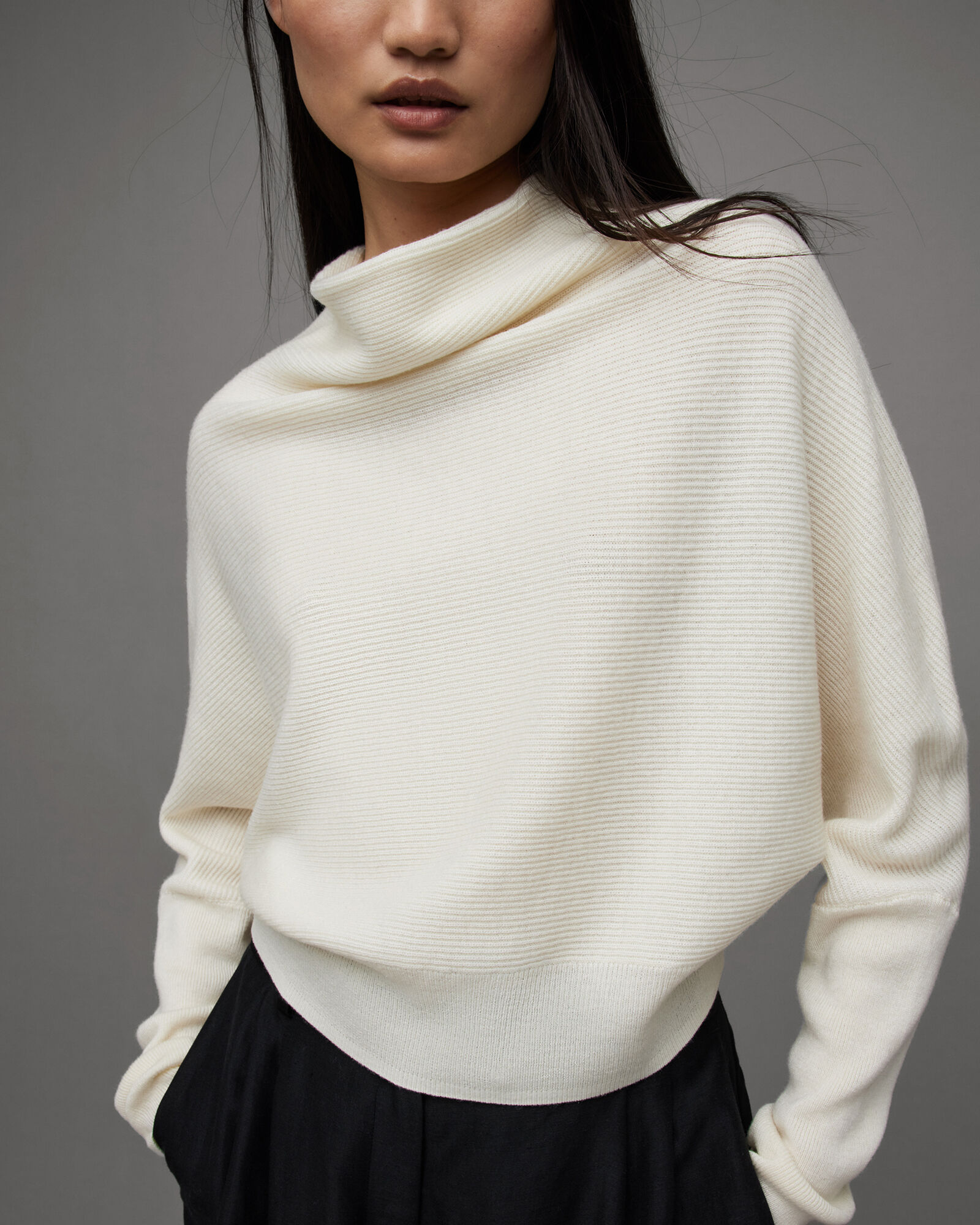 Ridley Cropped Wool Cashmere Mix Sweater