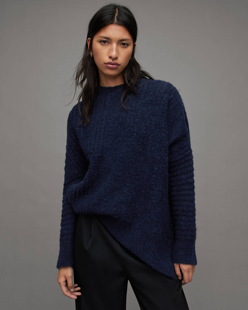 Selena Asymmetric Wool Blend Sweater  large image number 1