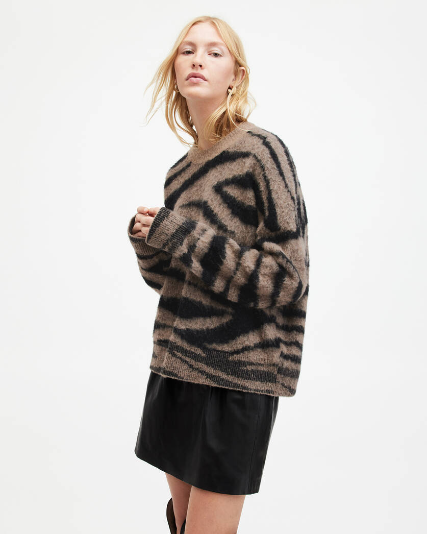 Tessa Tiger Stripe Jacquard Sweater  large image number 2