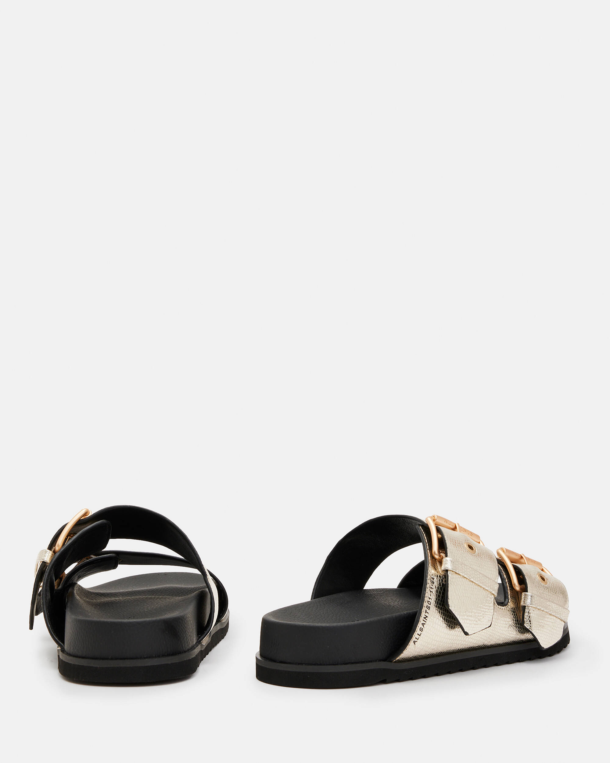 Sian Metallic Leather Sandals  large image number 8
