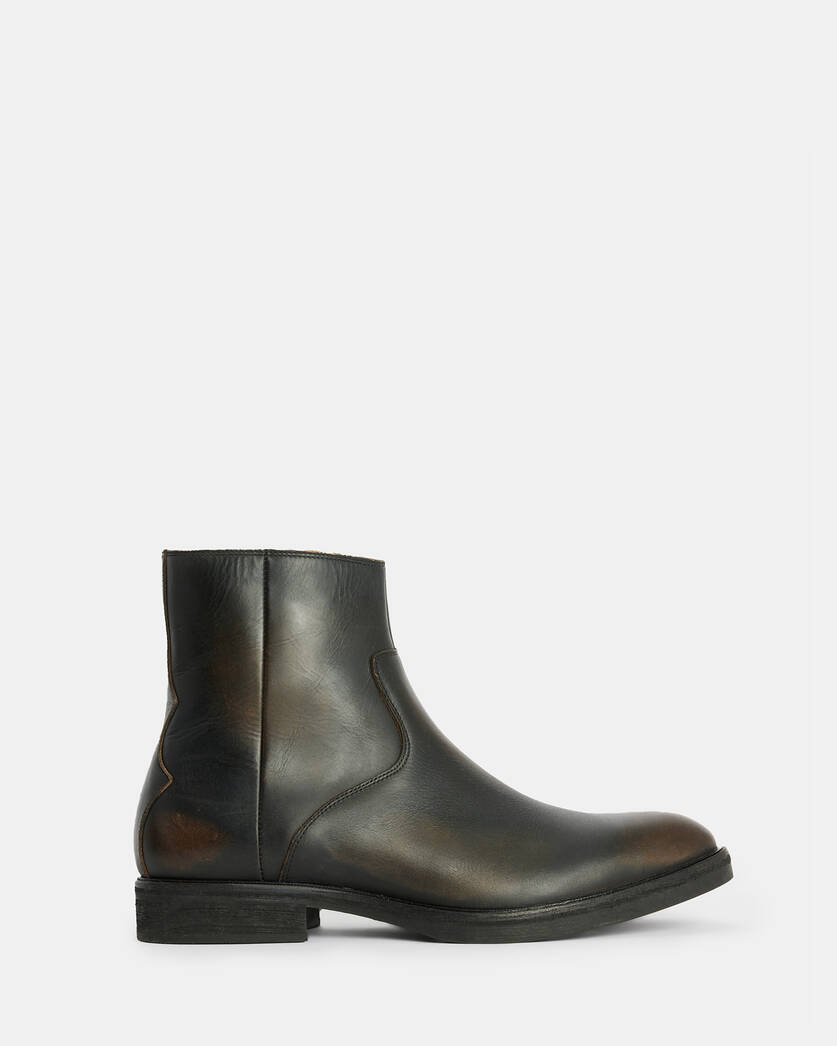 Lang Leather Zip Up Boots