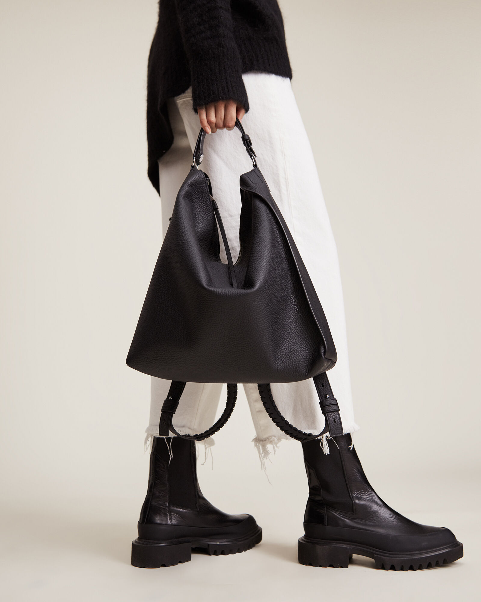 Kita Leather Backpack Black ALLSAINTS US