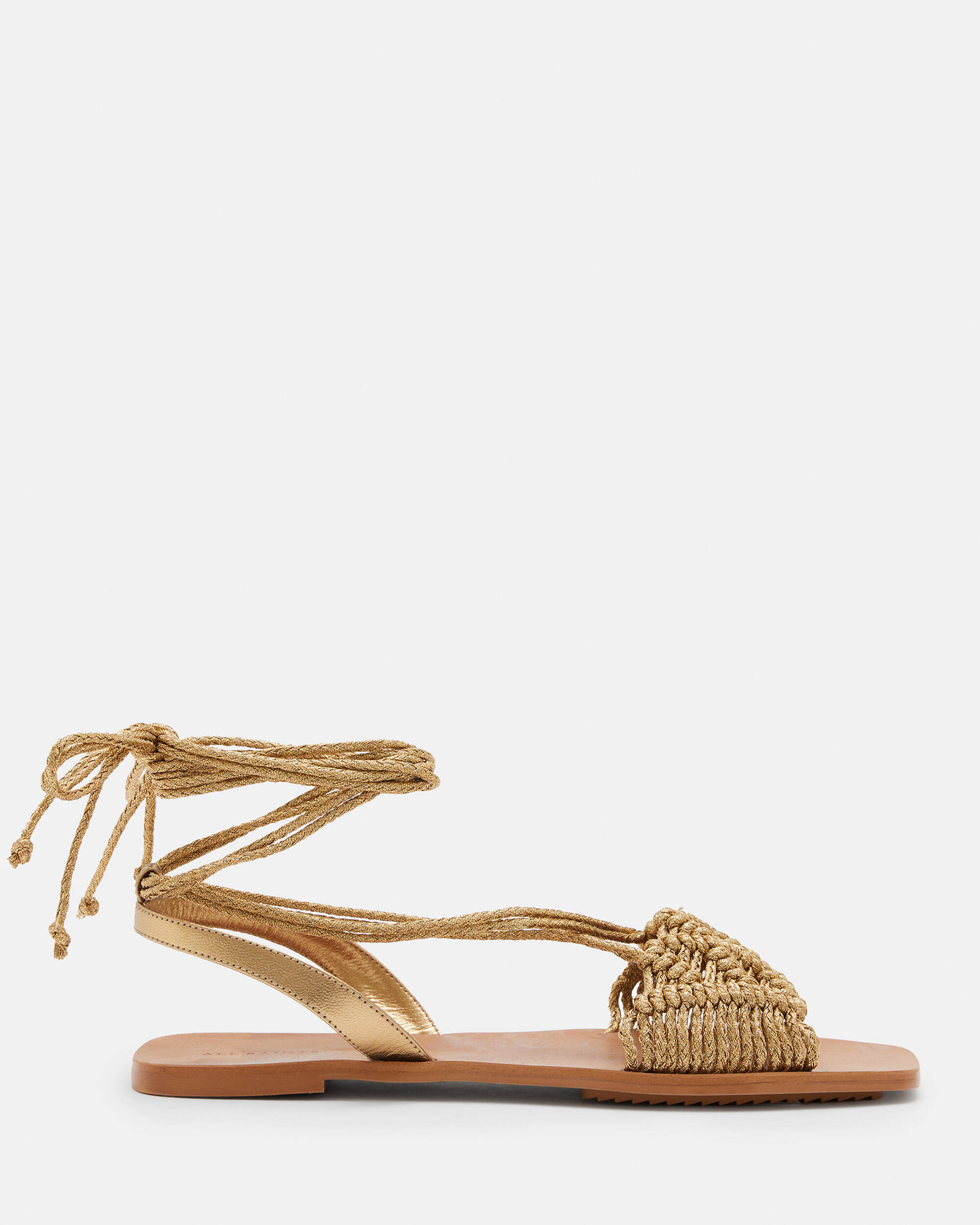 Donna Leather Rope Strappy Sandals