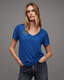 Emelyn V-Neck Shimmer T-Shirt  large image number 1