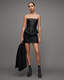 Cassie Leather Ruffle Mini Dress  large image number 1
