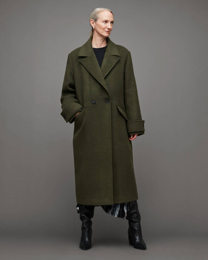 Double Breasted Longline Tailored Coat