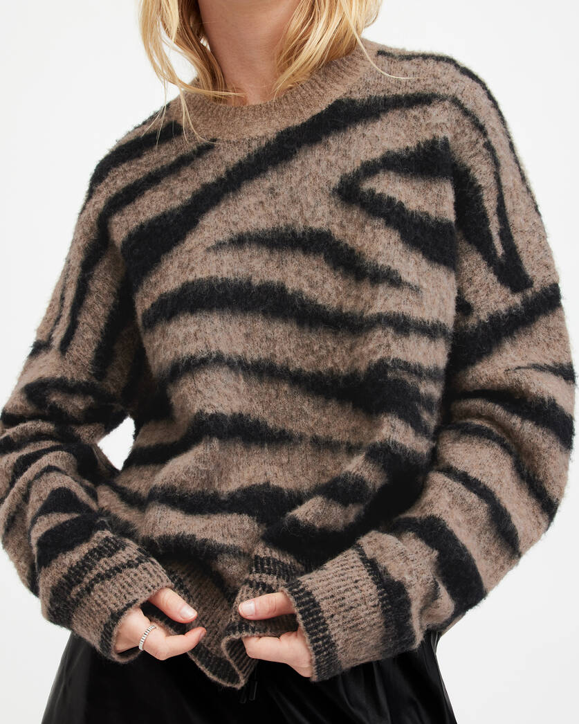 Tessa Tiger Stripe Jacquard Sweater  large image number 3