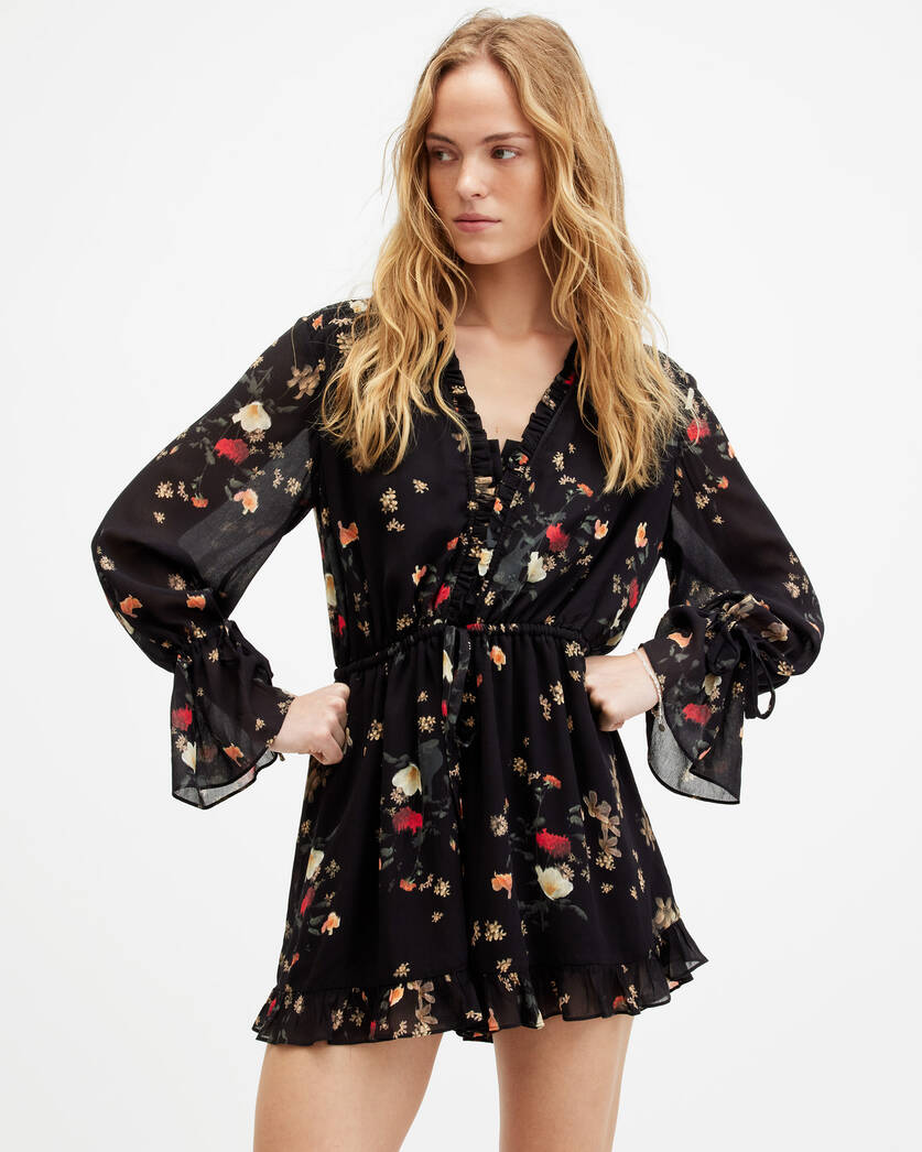 Daria Floral Print Relaxed Fit Romper  large image number 4