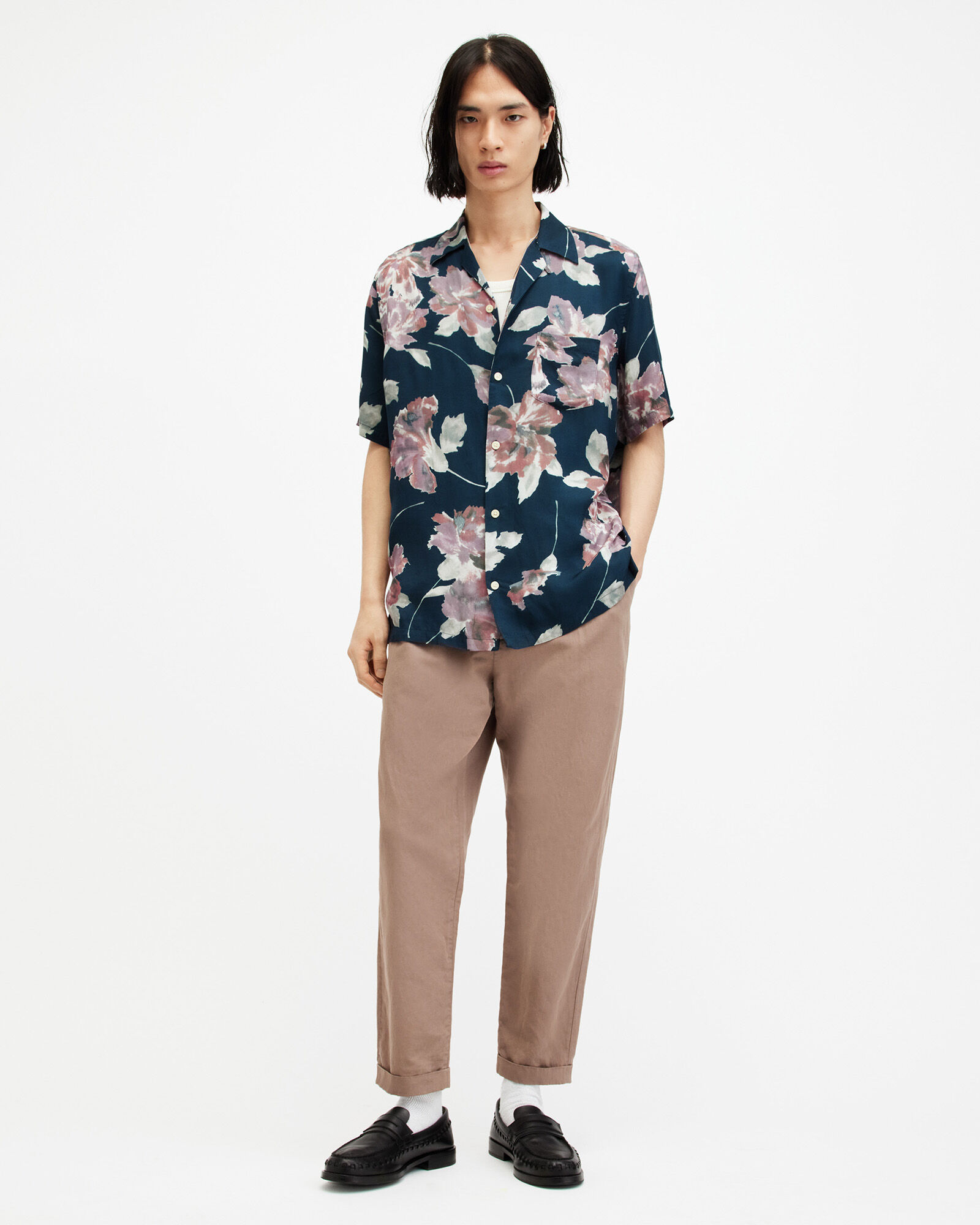 Zinnia Floral Print Relaxed Fit Shirt