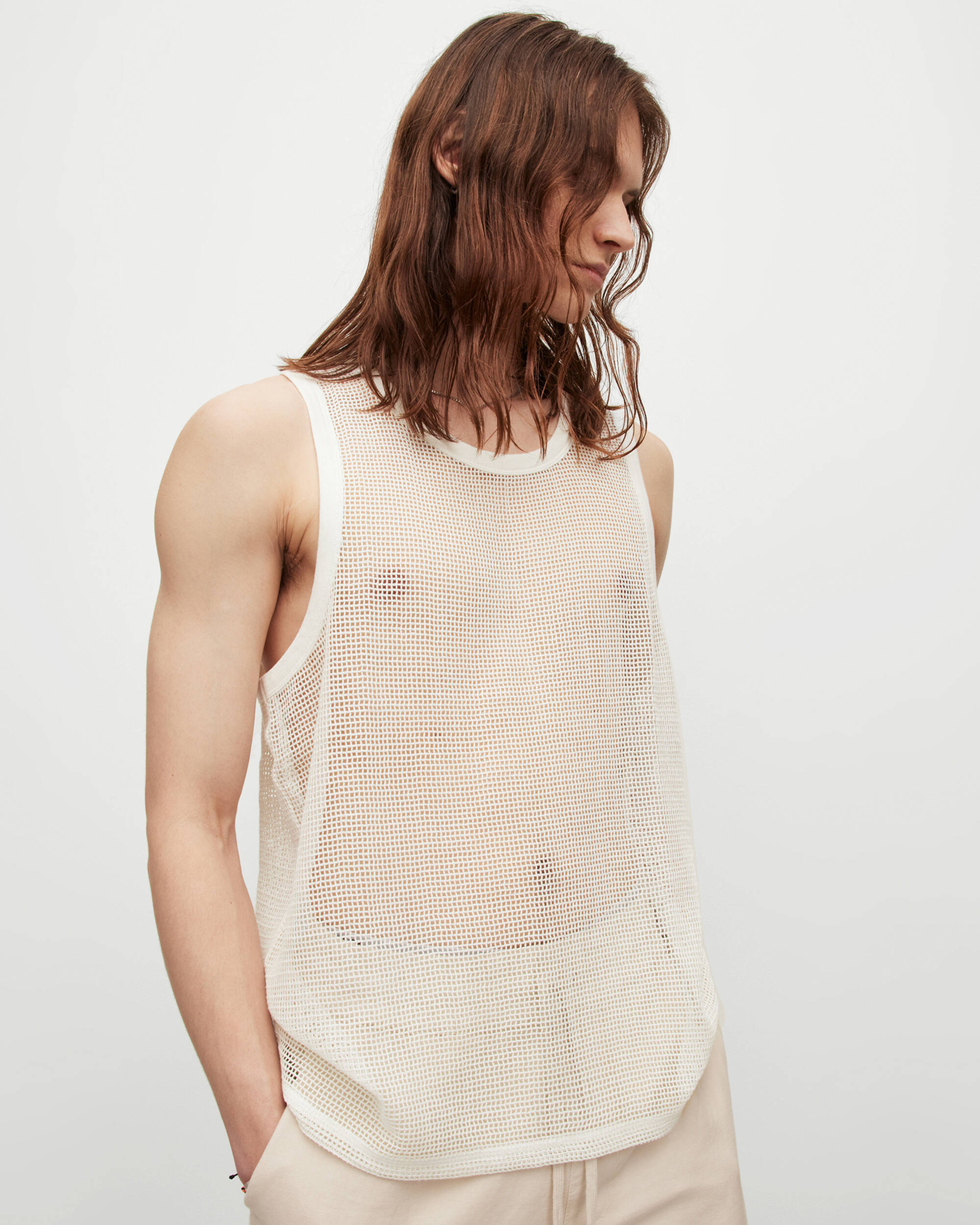 Anderson Relaxed Open Mesh Tank Top  large image number 1