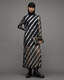 Juela Mesh Striped Sequin Midi Dress  large image number 1
