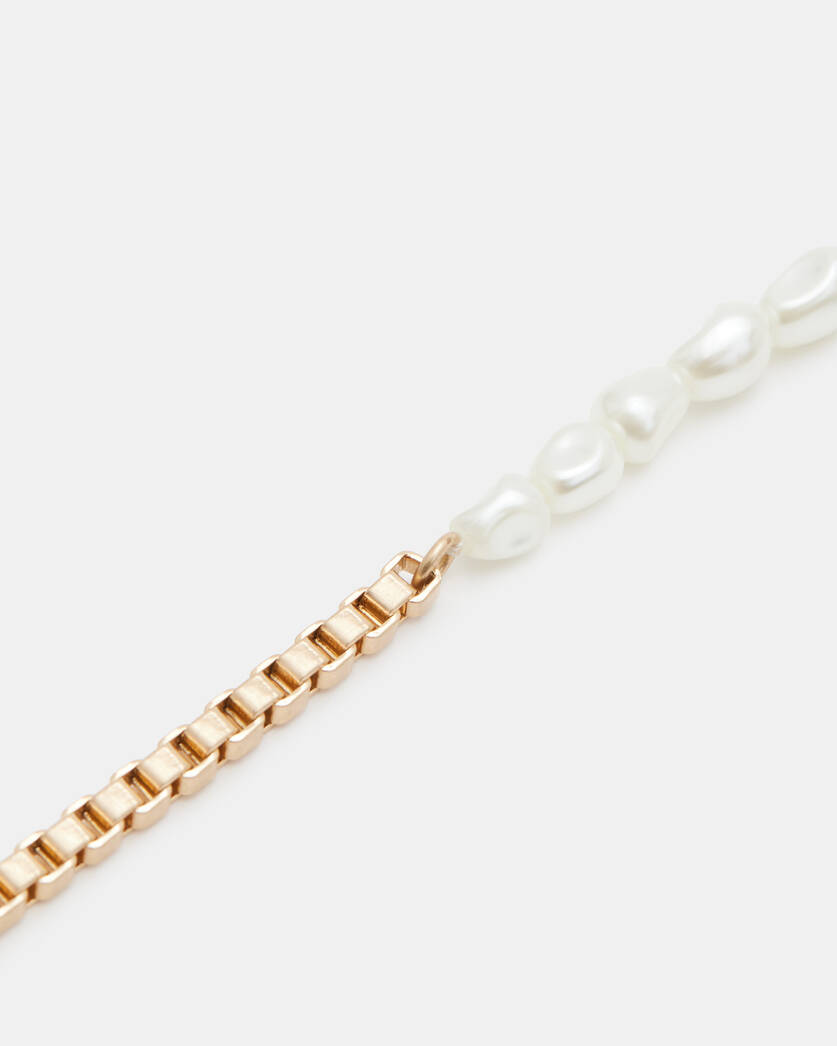 Edie Pearl Bead Box Chain Bracelet  large image number 3