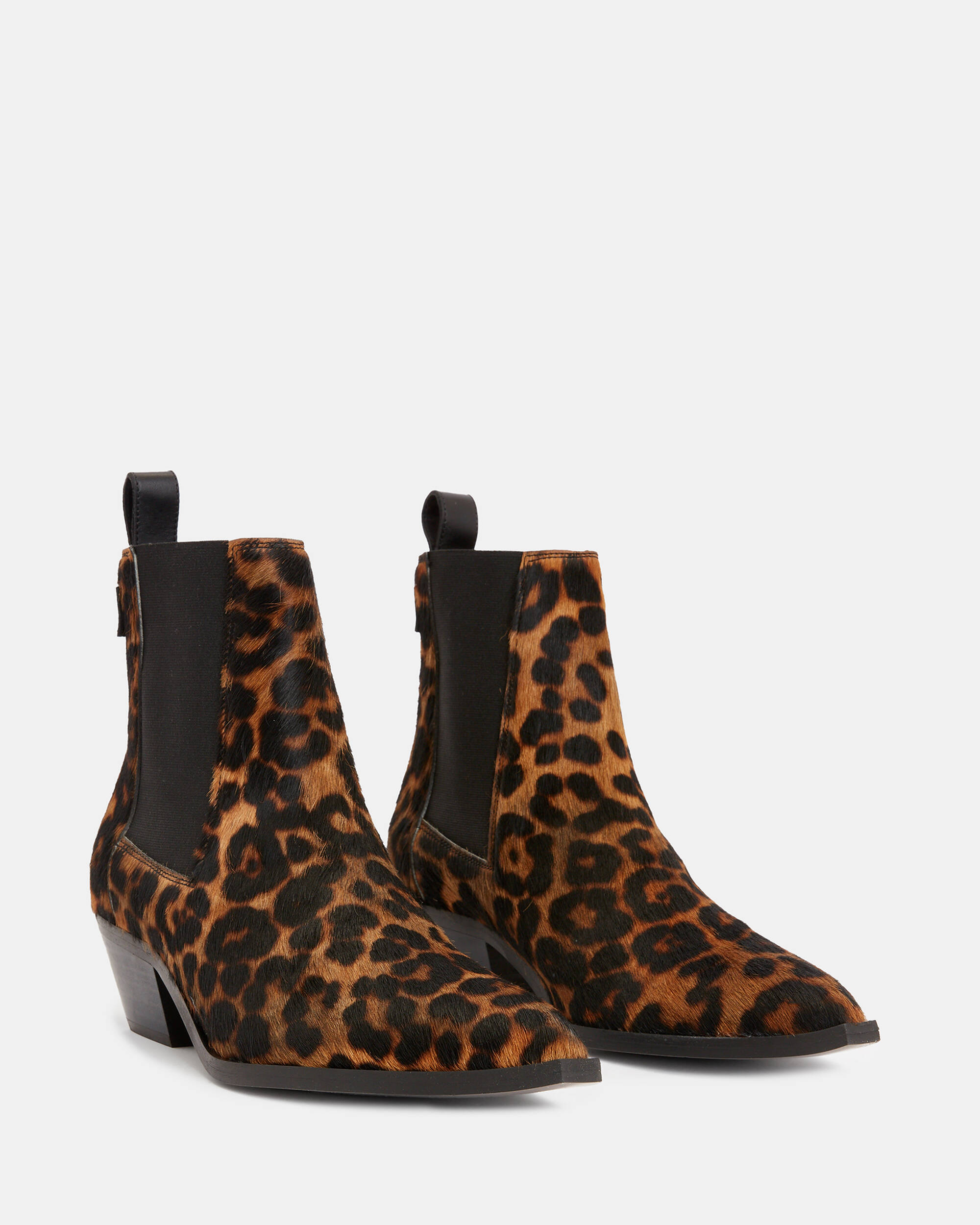 Fox Leopard Print Leather Boots  large image number 4