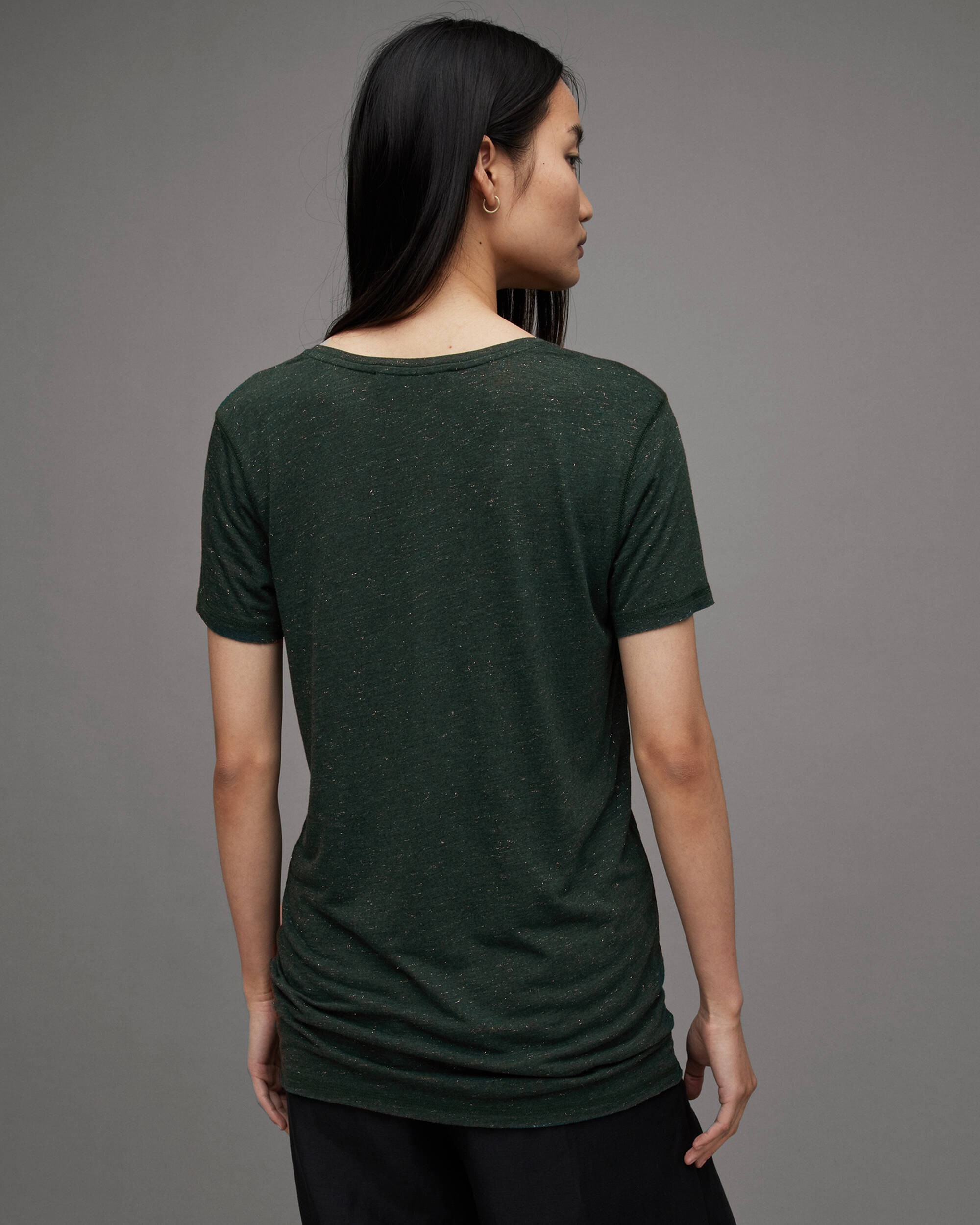 Emelyn V-Neck Shimmer T-Shirt  large image number 5