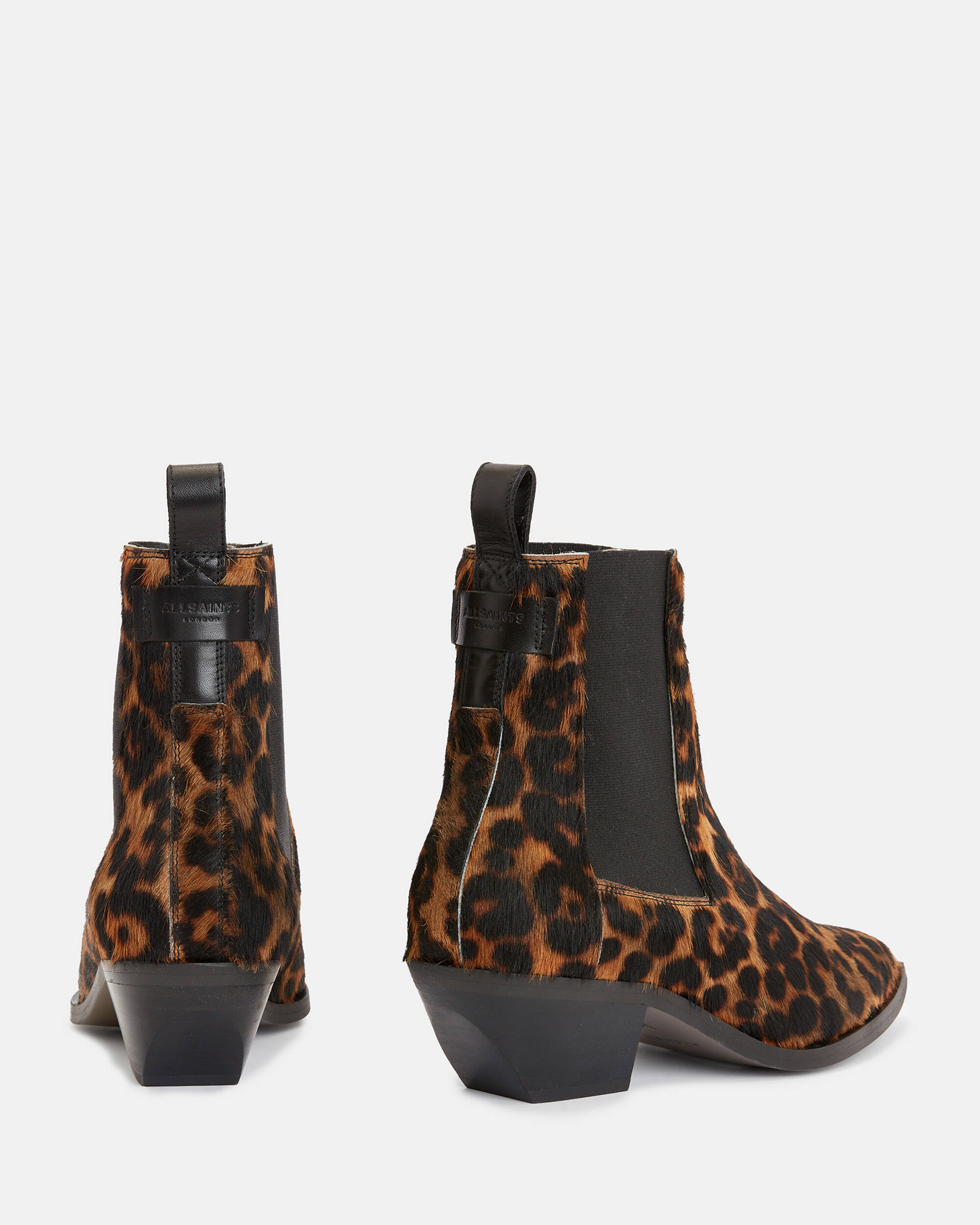 Fox Leopard Print Leather Boots  large image number 6