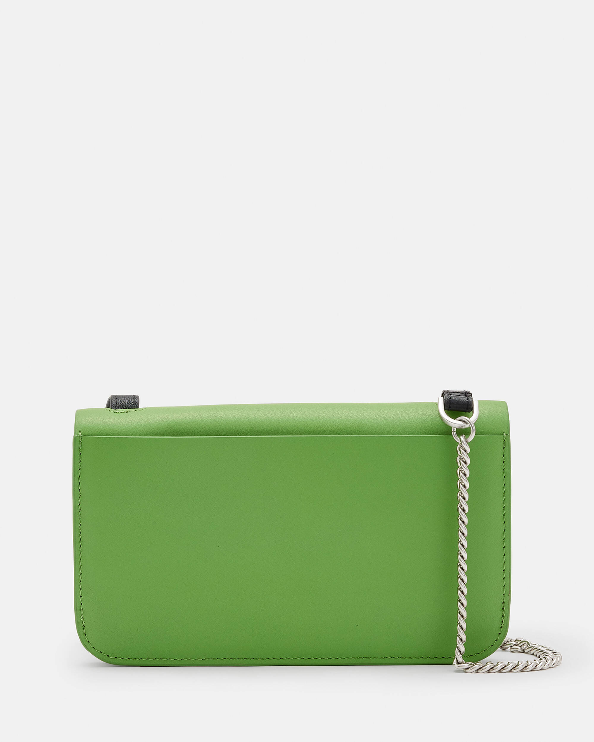 Ludivine Leather Crossbody Bag Green | ALLSAINTS US