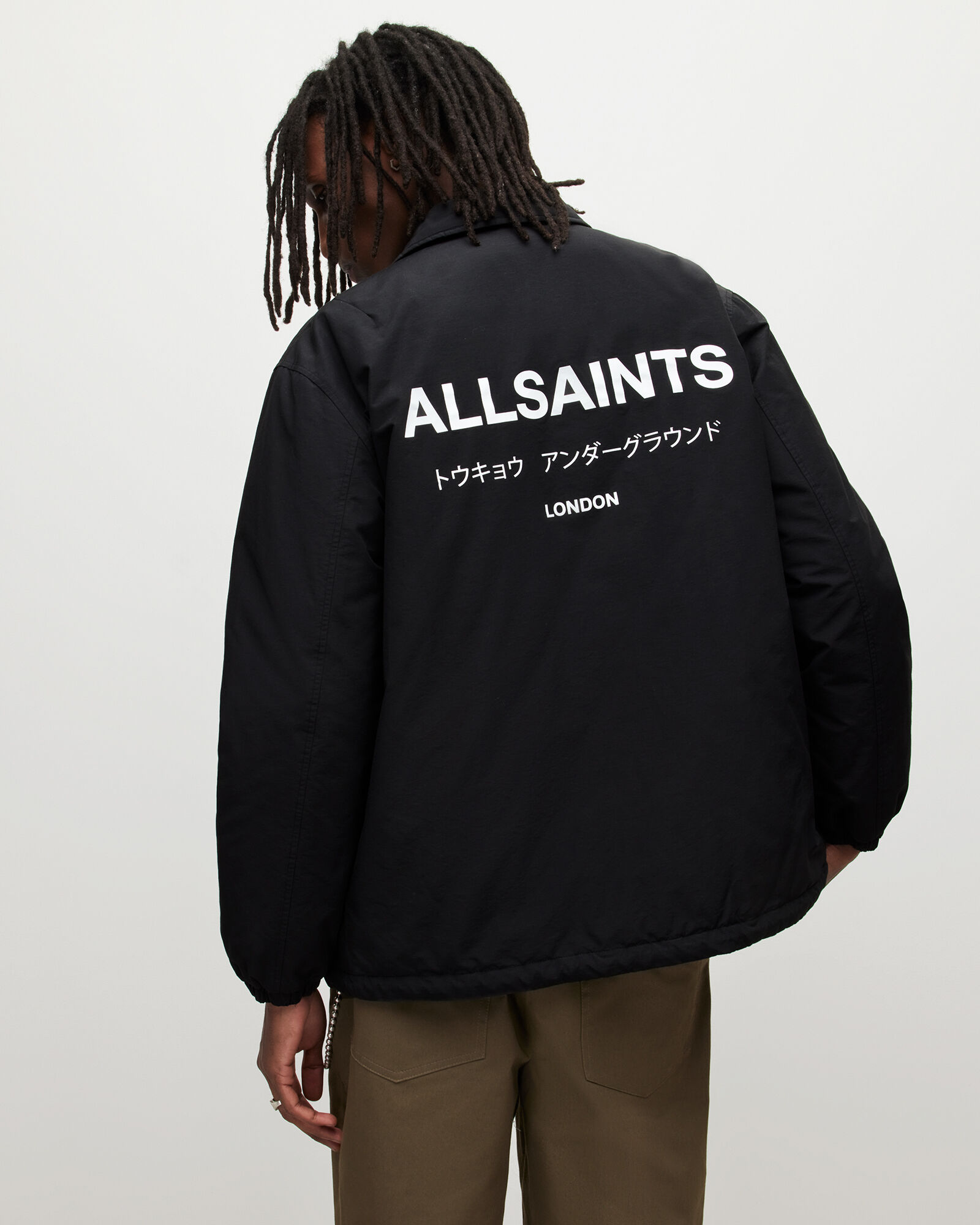 Underground Coach Jacket Black ALLSAINTS US