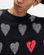 Amore Heart Motif Relaxed Fit Sweater  large image number 2