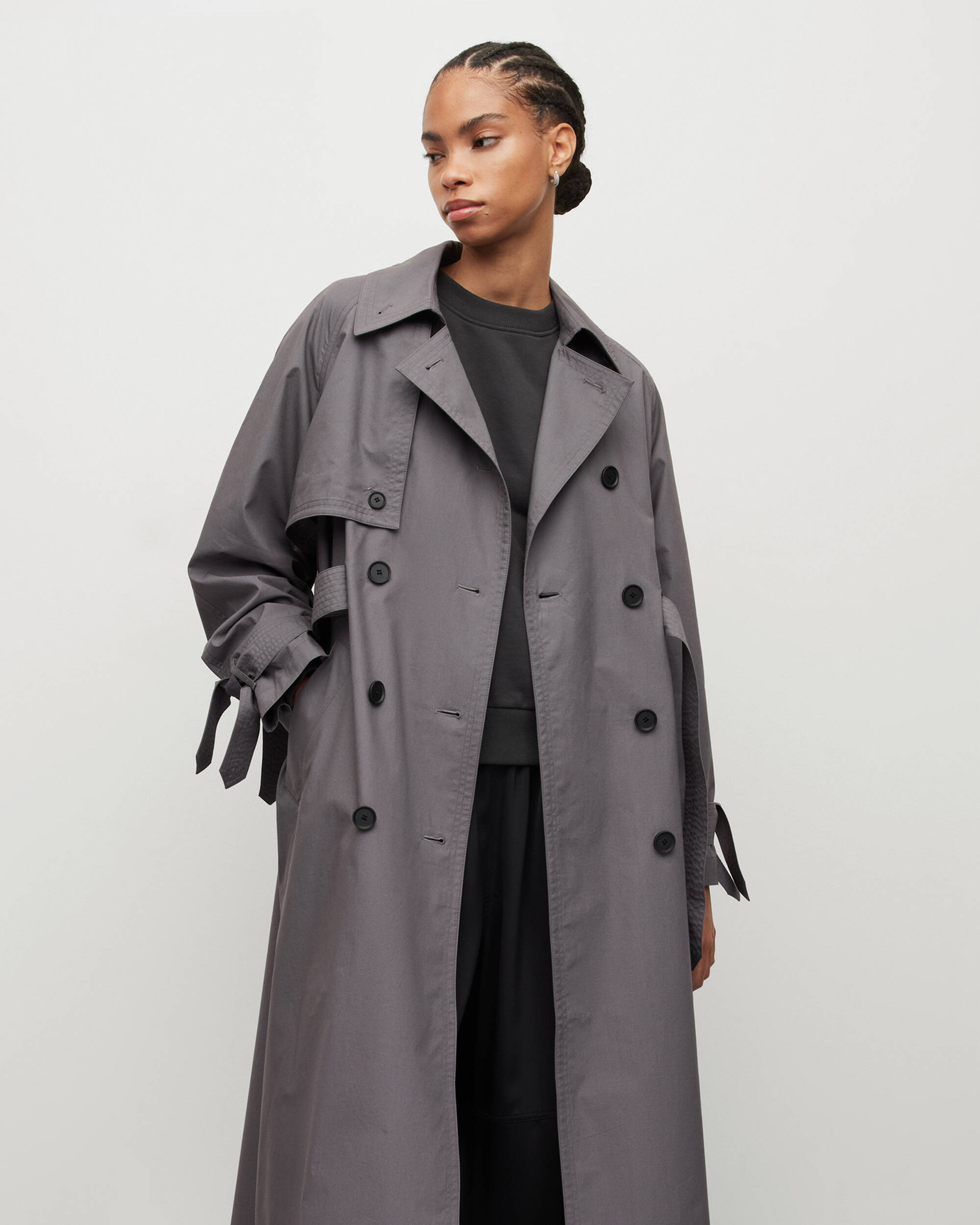 Elltee Double Breasted Trench Coat  large image number 3