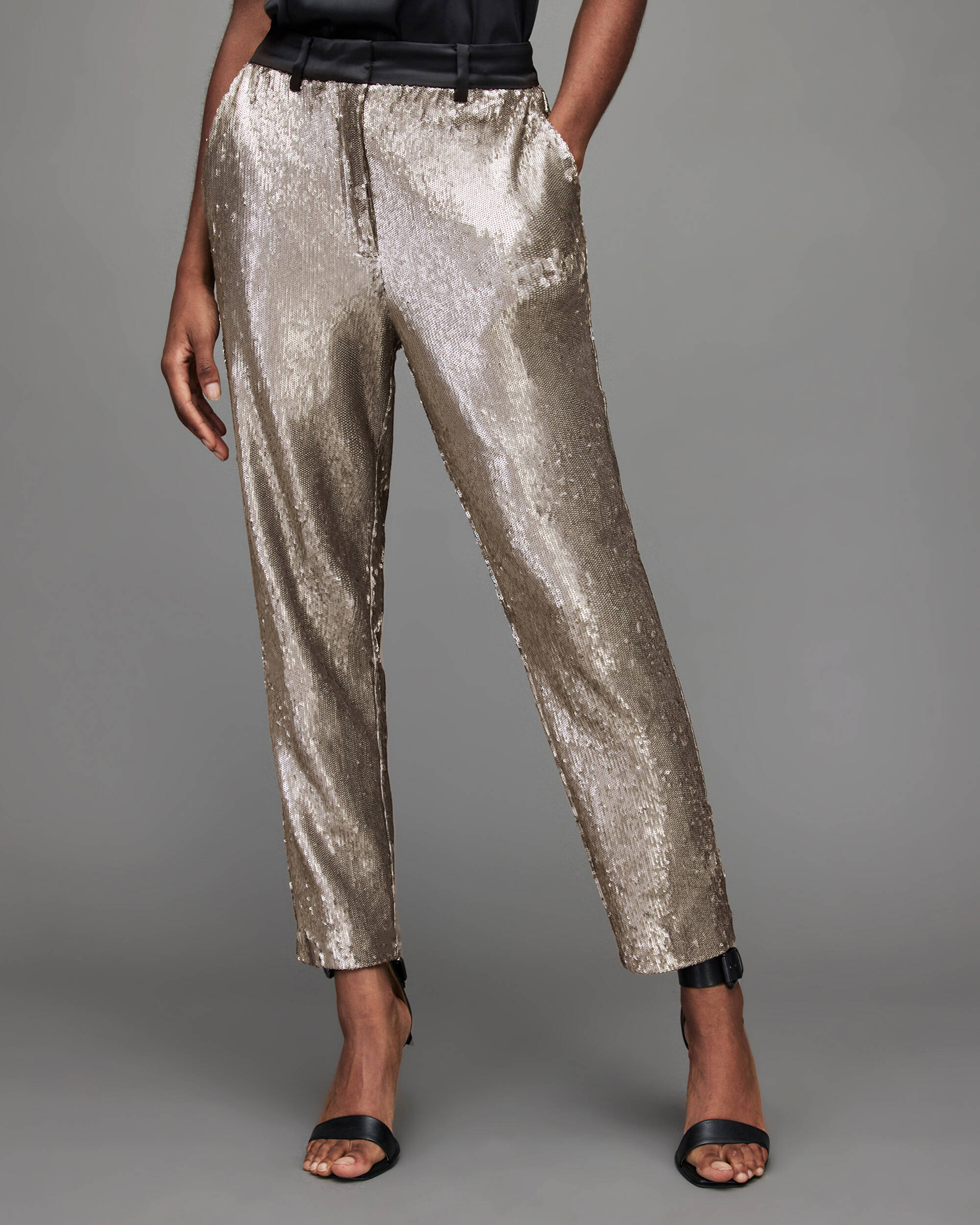 Leigh Sequin Slim Pants  large image number 2