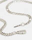 Curb Figaro Sterling Silver Mix Necklace  large image number 3