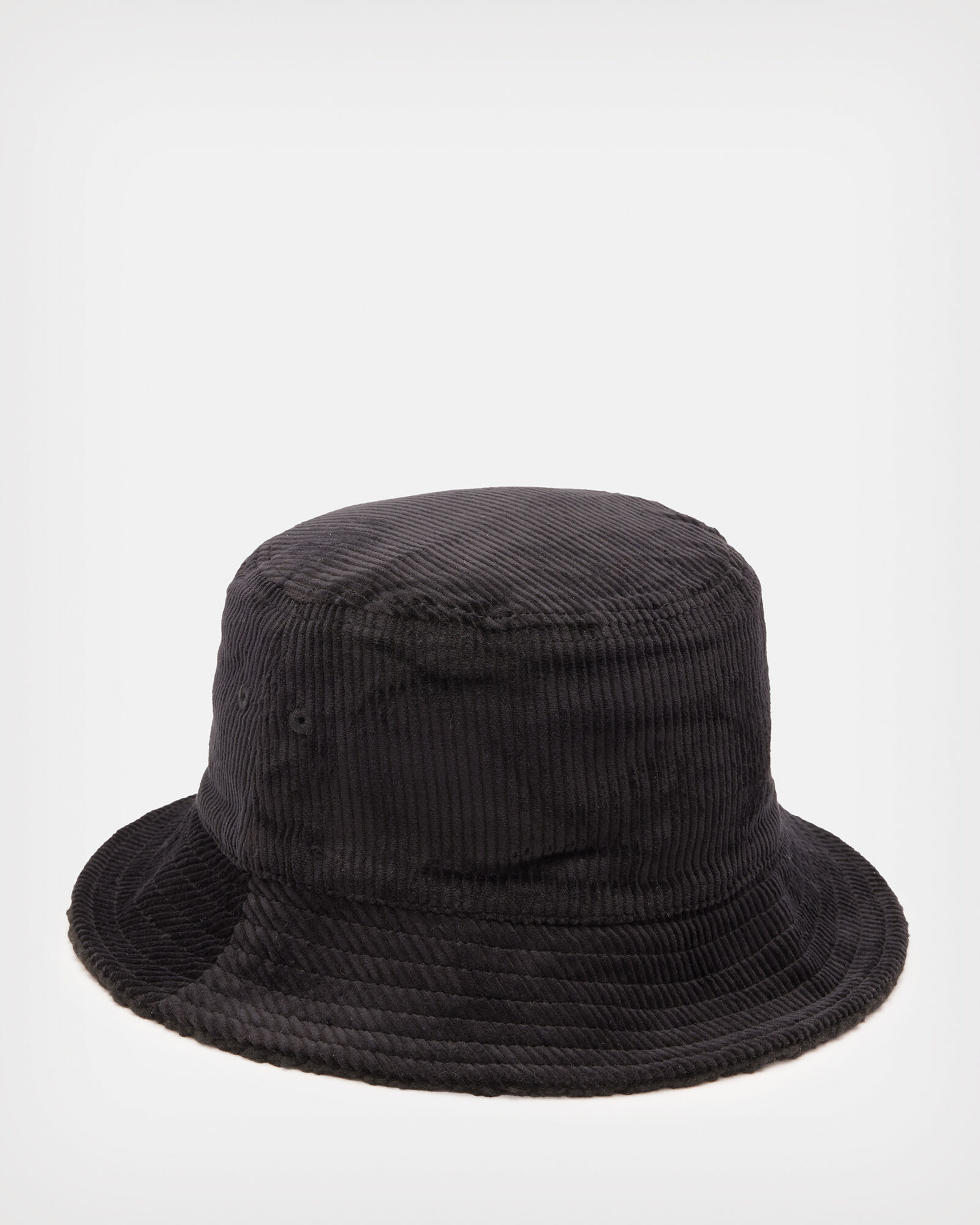 Corduroy Sherpa Reversible Bucket Hat Black/Ecru | ALLSAINTS US