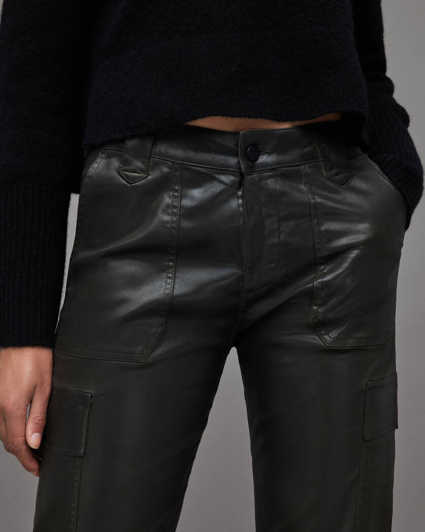 Coated Olive Trousers Nola | Dark ALLSAINTS High-Rise Jogger US