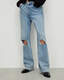 Wendel Distressed Wide Leg Jeans  large image number 2