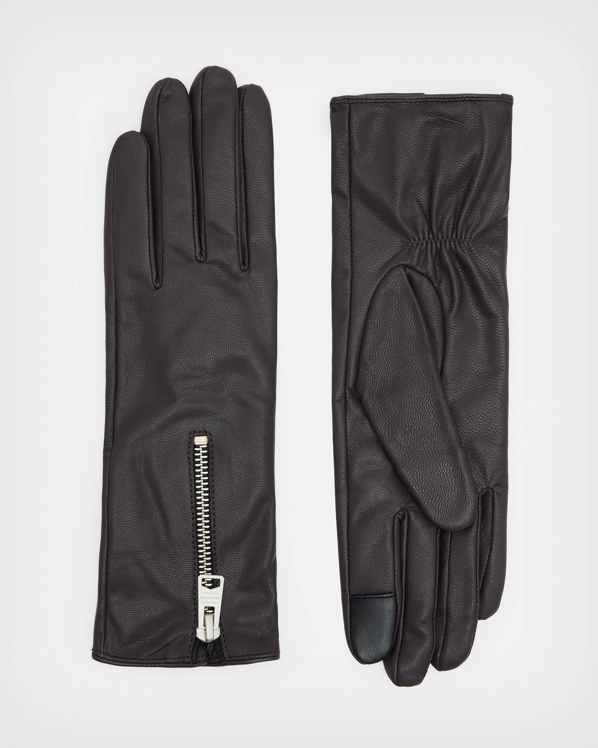 Sara Zip Leather Gloves  large image number 1