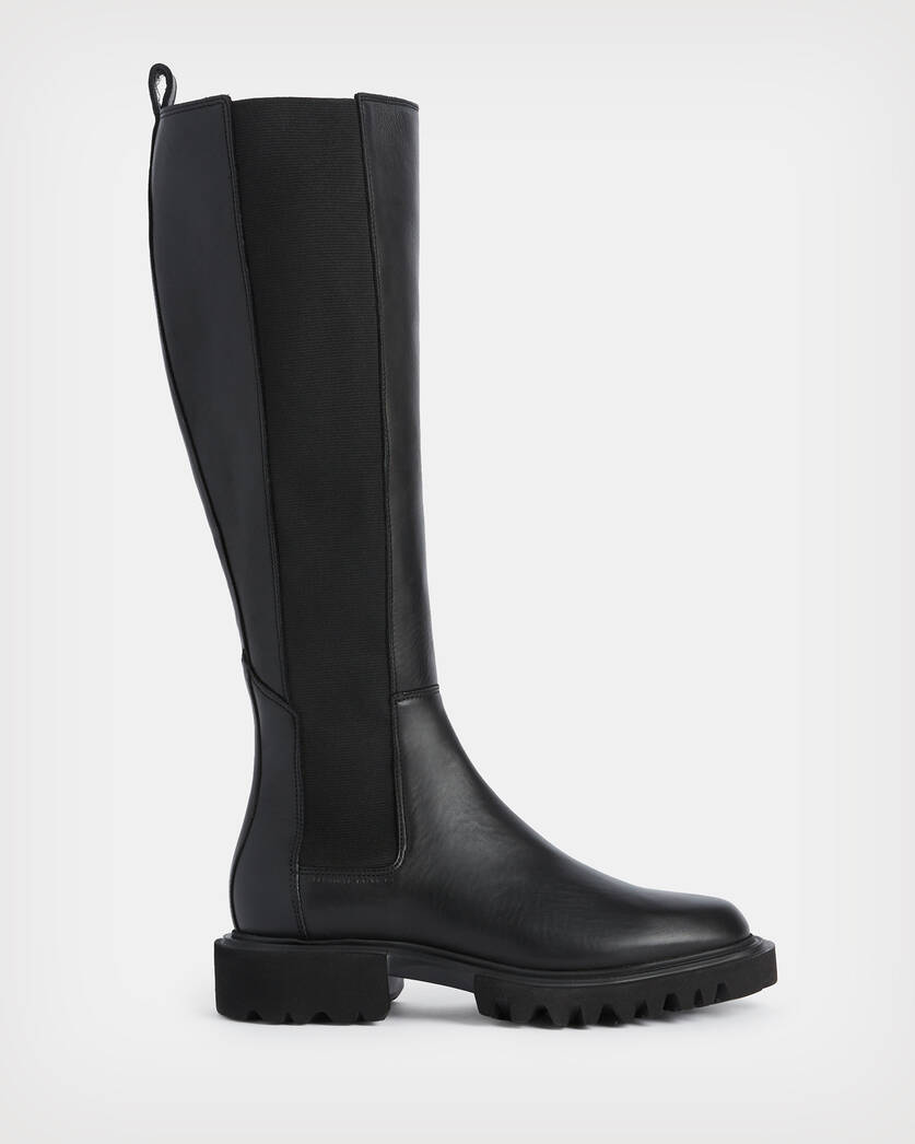 Maeve Knee High Slip On Leather Boots