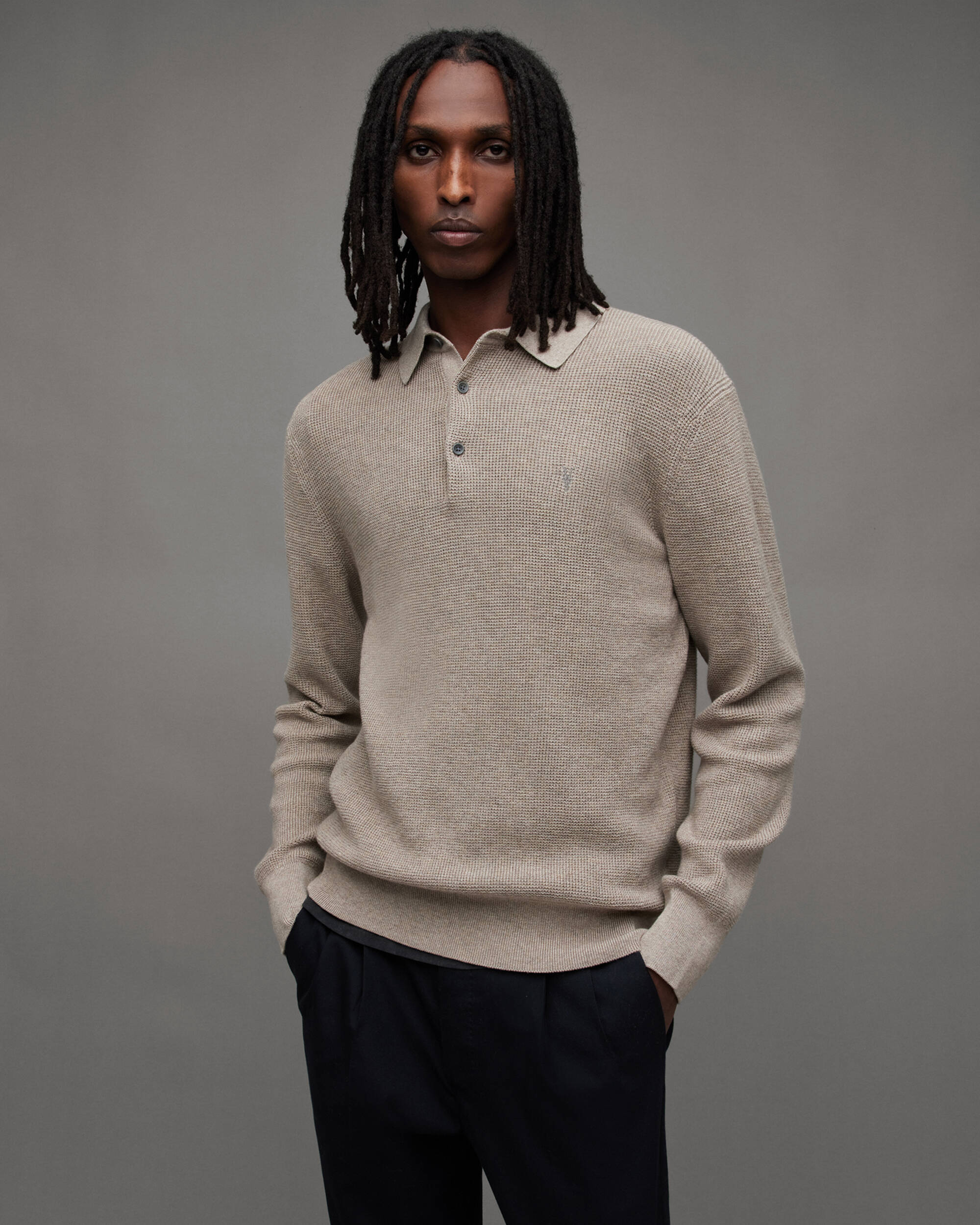Aspen Long Sleeve Polo Sweater  large image number 1