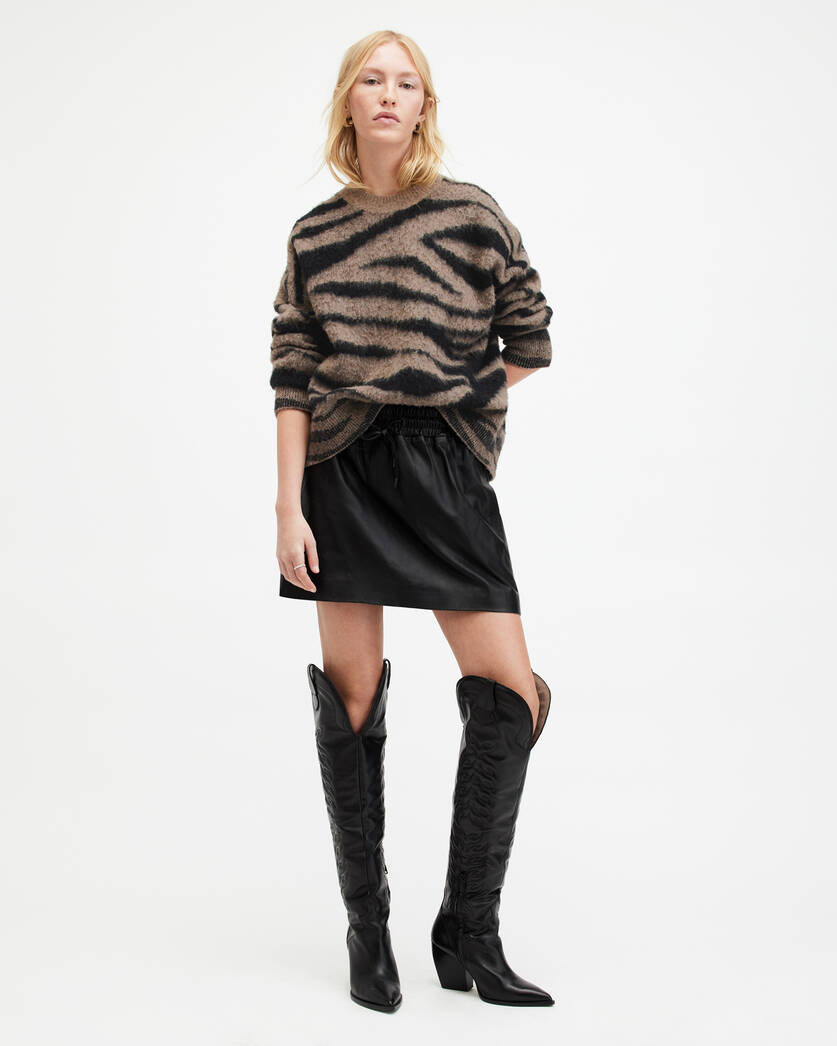 Tessa Tiger Stripe Jacquard Sweater  large image number 1