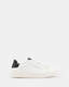 Sheer Round Toe Leather Sneakers  large image number 1