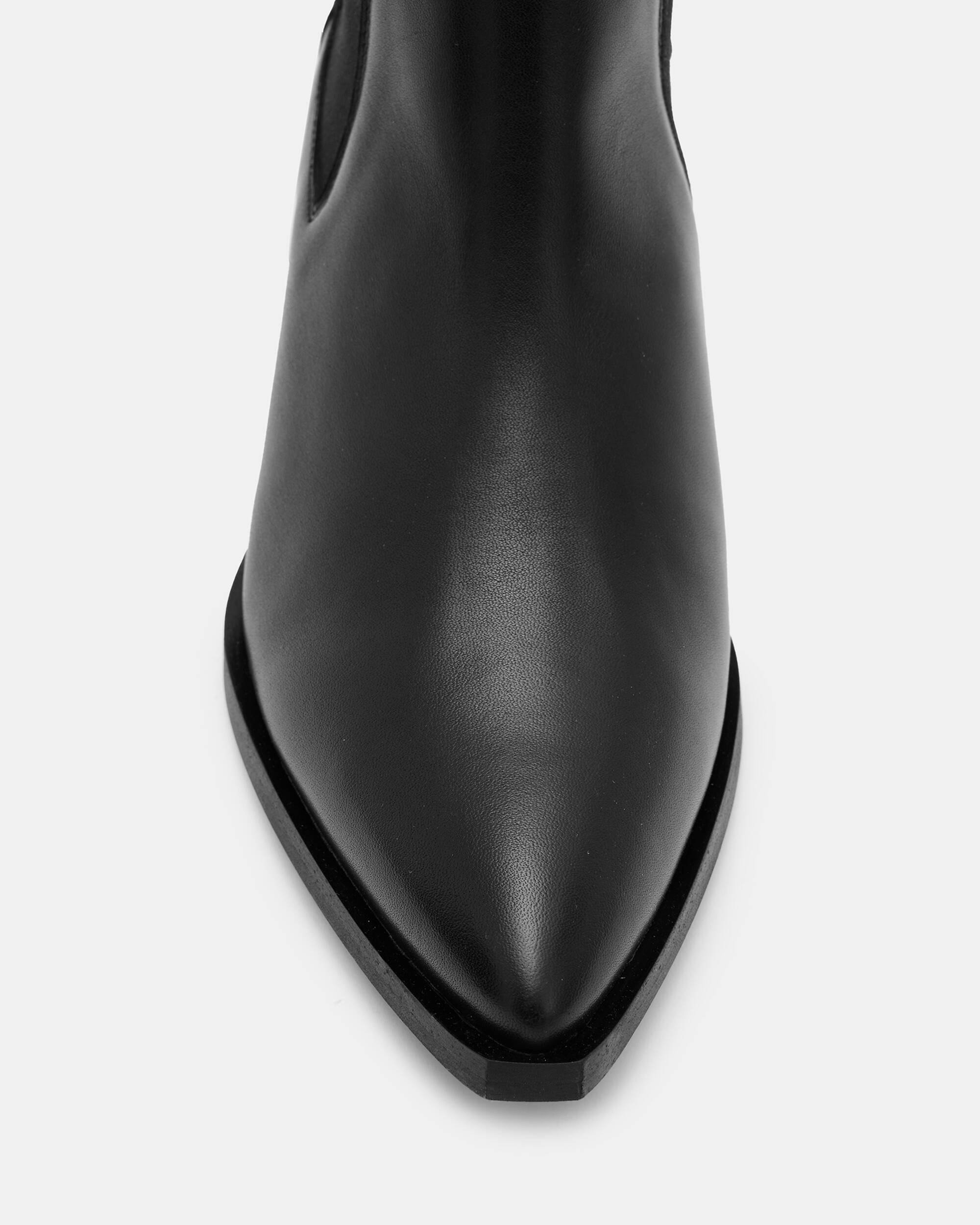 Fox Toe Leather Chelsea Boots Black | ALLSAINTS US