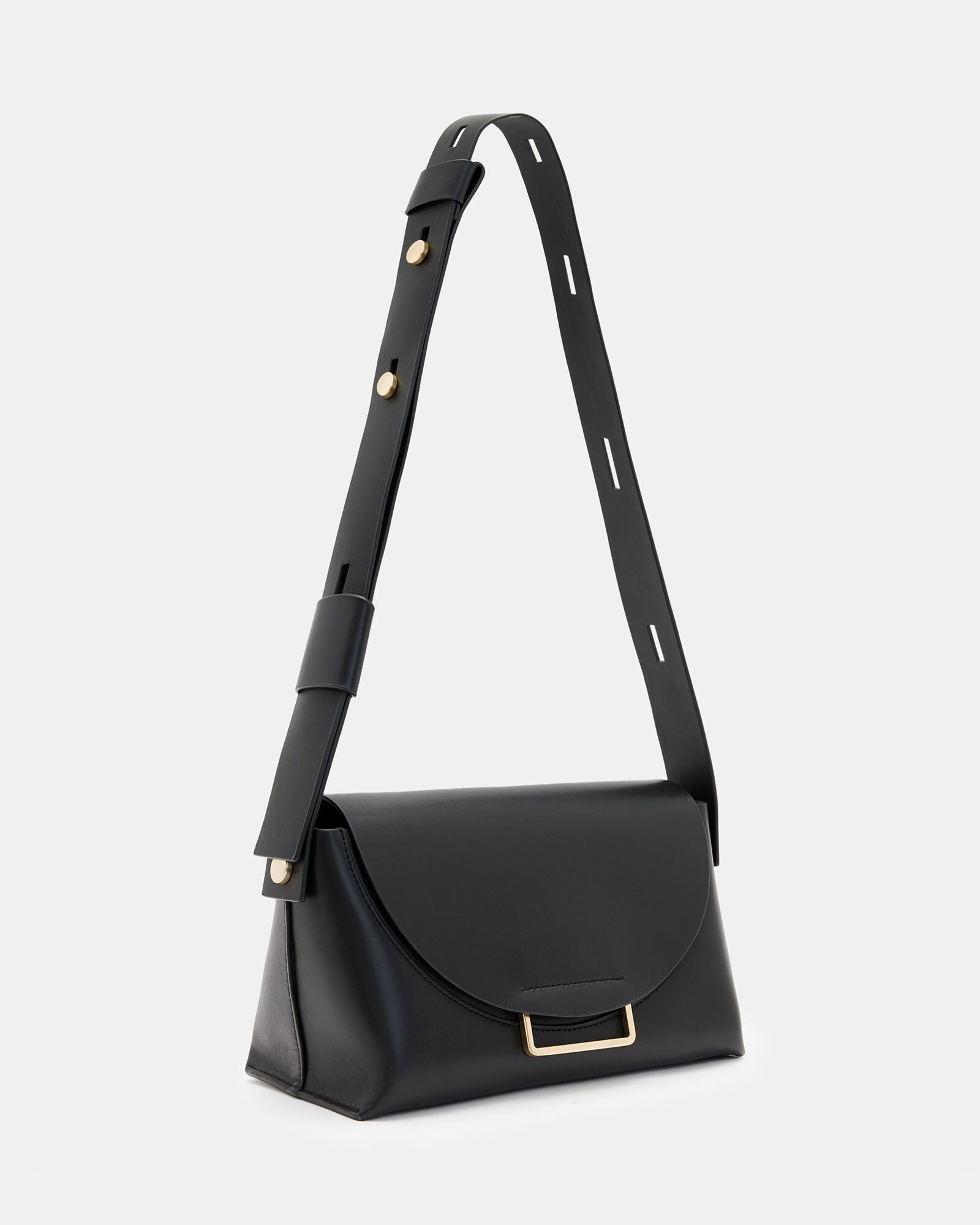 Celeste Leather Crossbody Bag Black | ALLSAINTS US