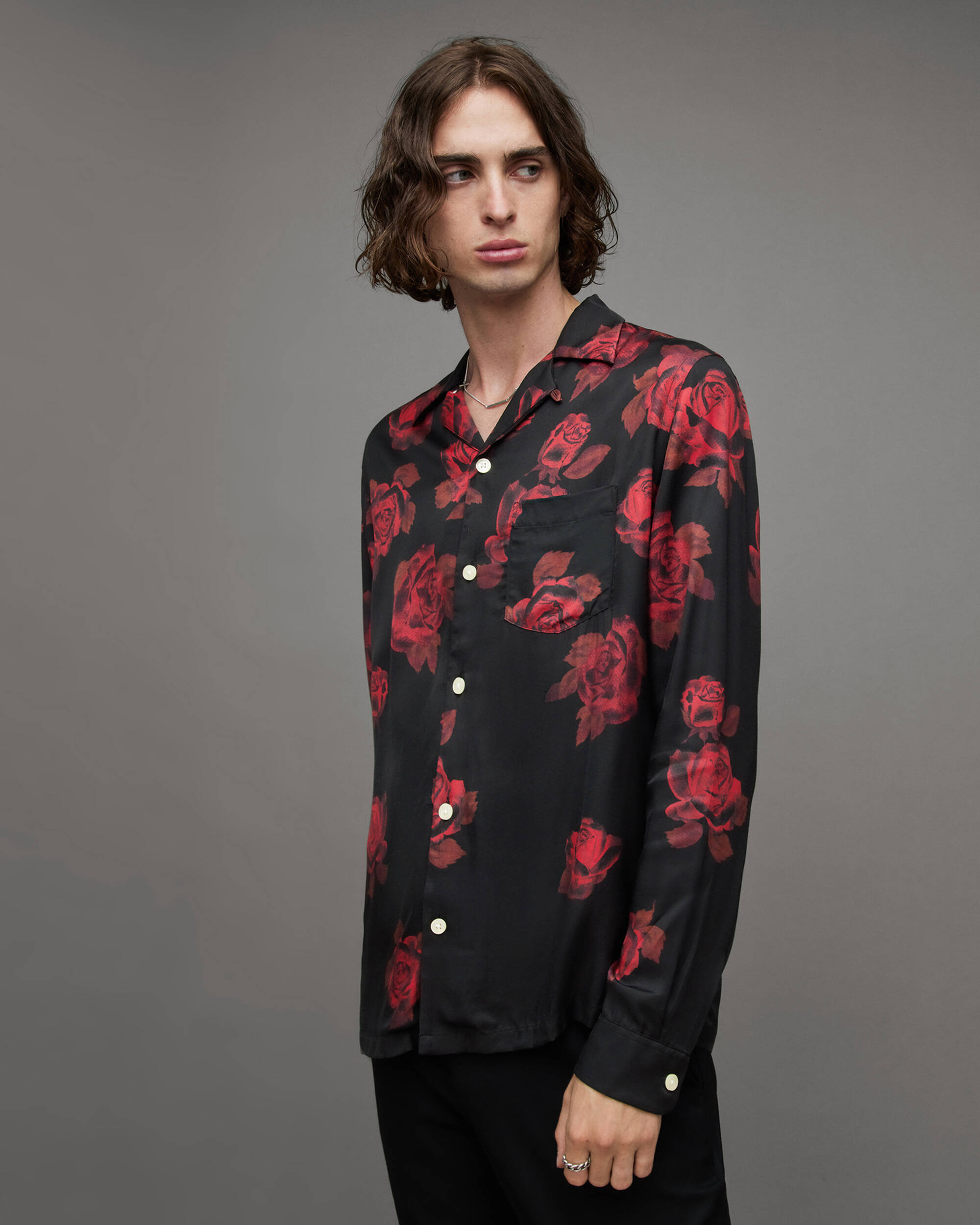 Thorn Floral Printed Long Sleeve Shirt  large image number 5