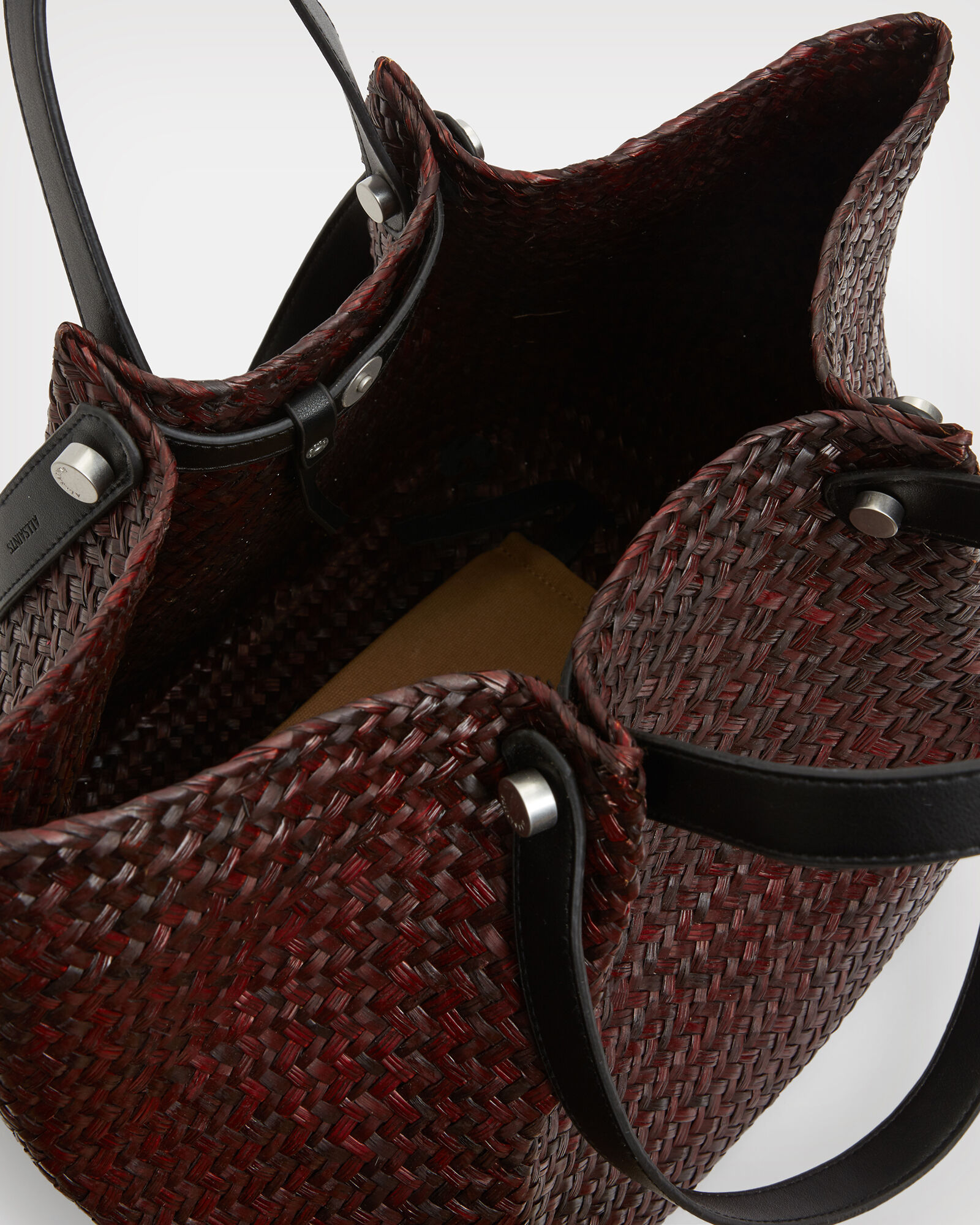 Allington Straw Tote Bag PEAT BROWN | ALLSAINTS US