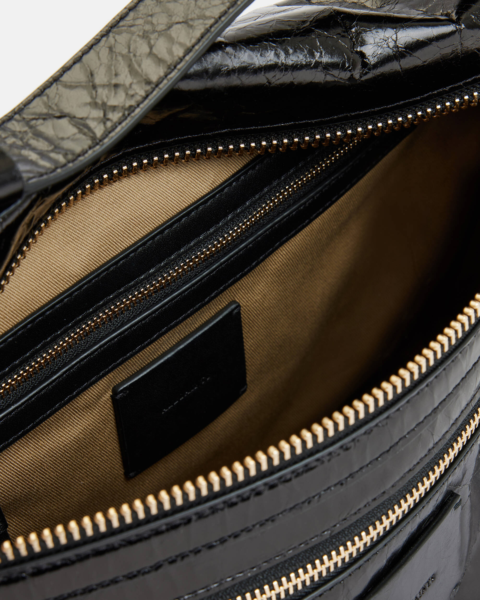 Renee Leather Shoulder Bag Black | ALLSAINTS US