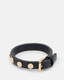 Mica Studded Leather Buckle Bracelet  large image number 4