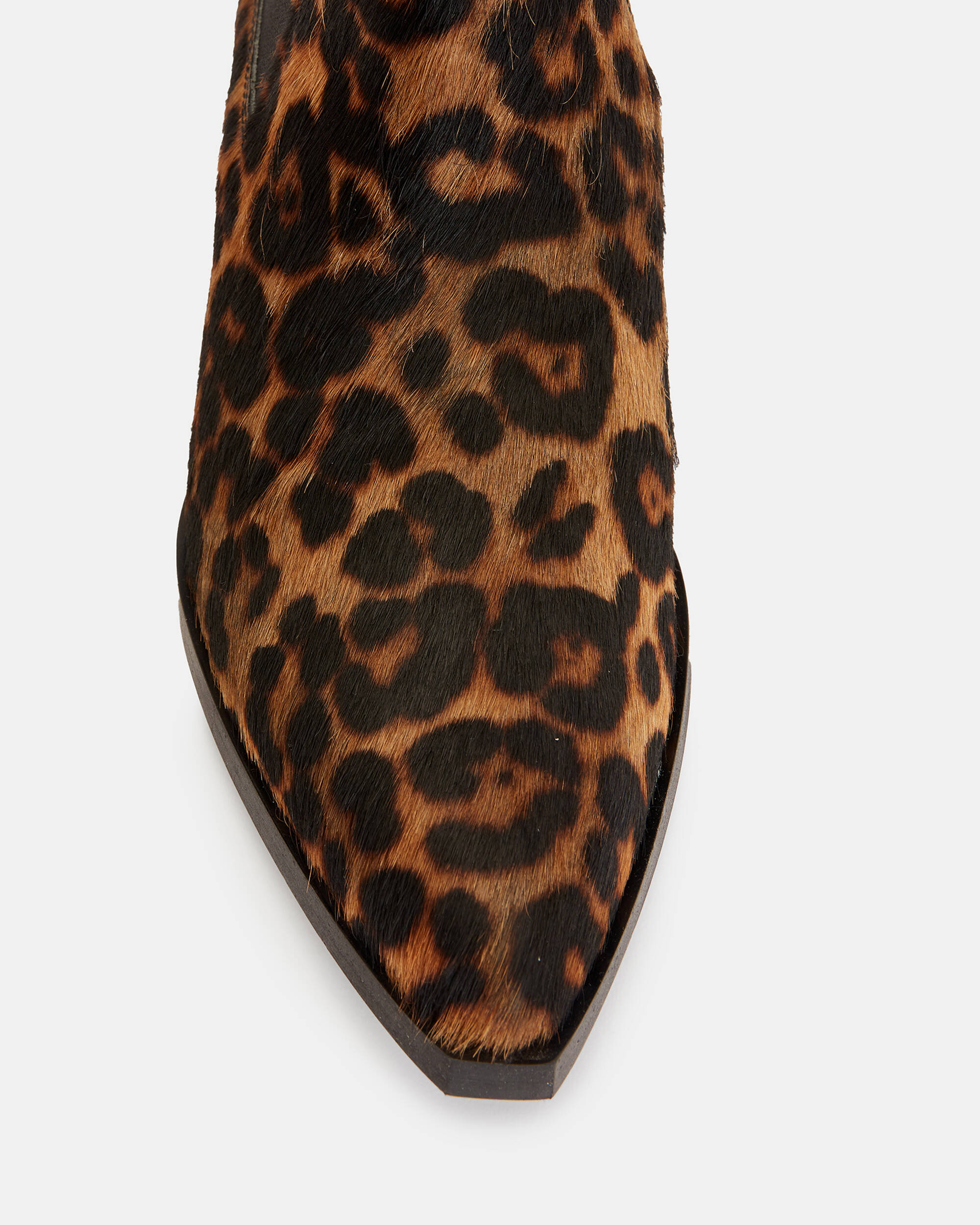 Fox Leopard Print Leather Boots  large image number 3