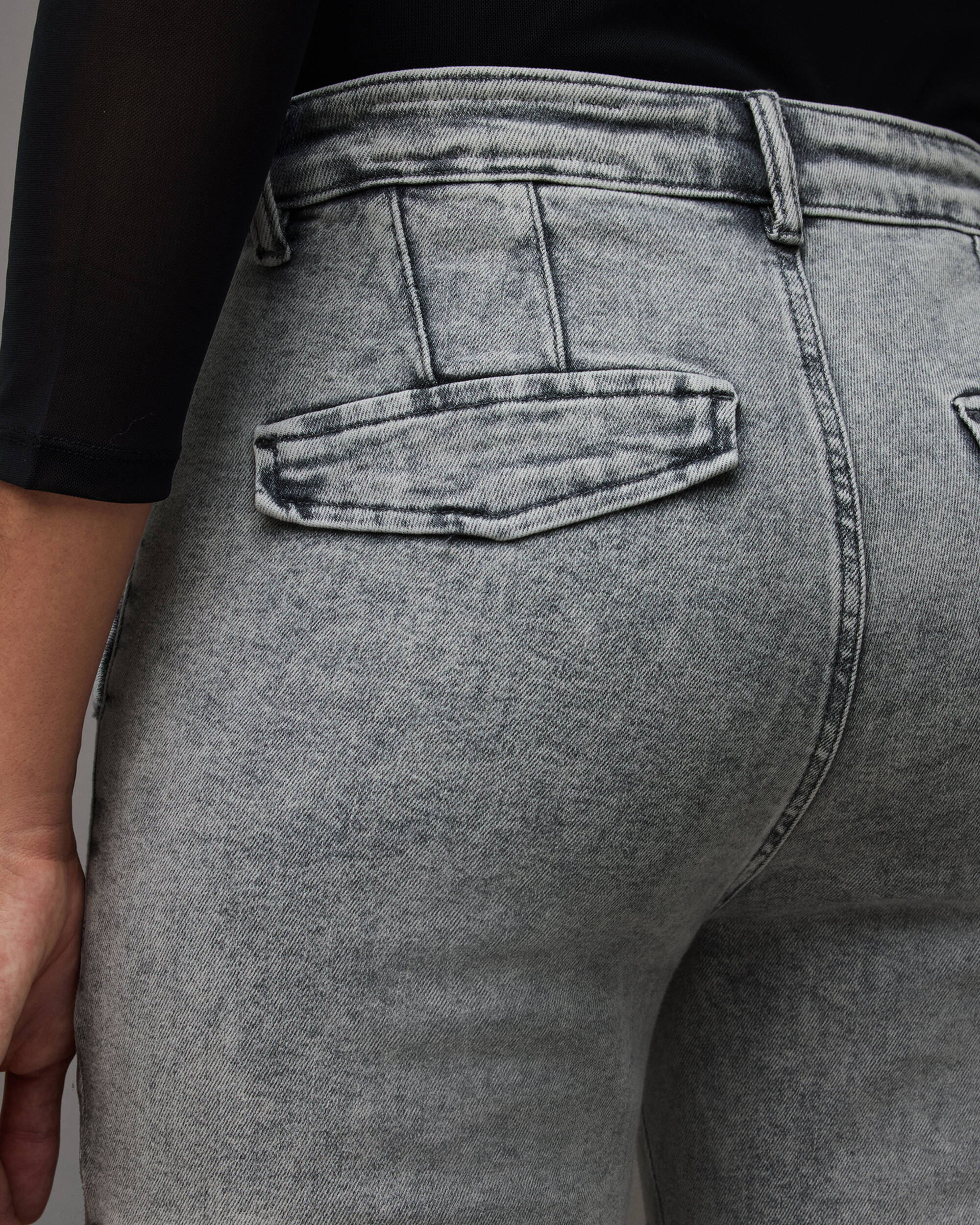 Duran Mid-Rise Skinny Cargo Denim Jeans  large image number 4