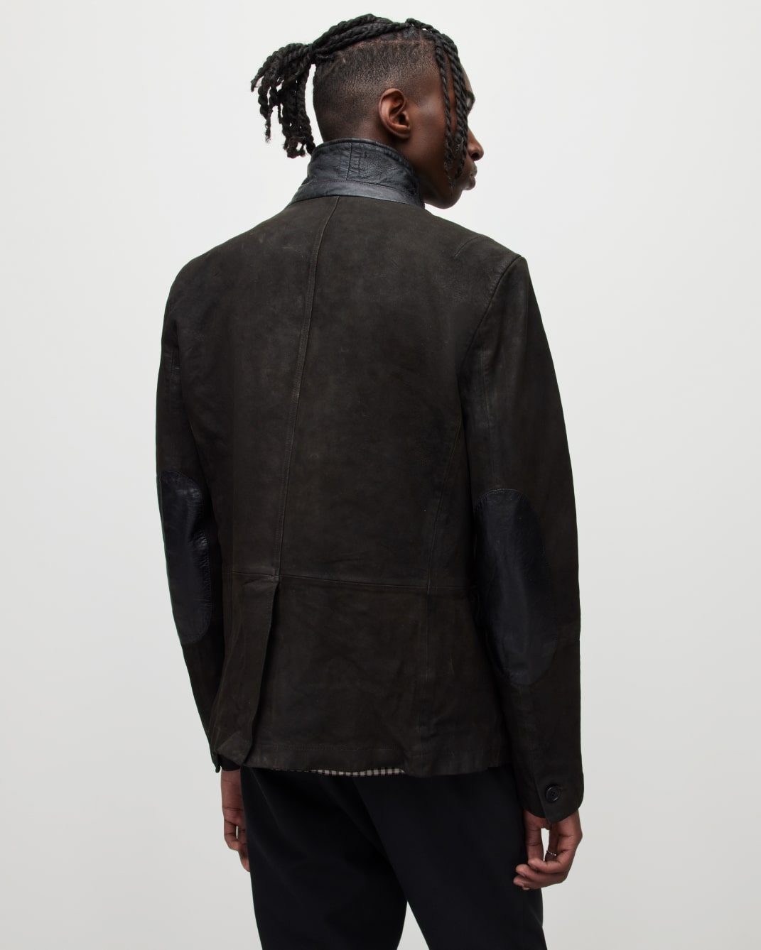 Men's Survey Leather Jacket - Back View